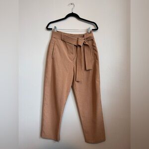 Wilfred Micro Plaid High Waisted Trouser